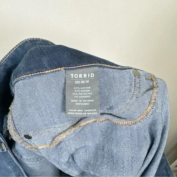 Torrid Womens Size 24T Super Stretch Jeggings WomensShort High Rise Jeans Denim - Picture 12 of 16